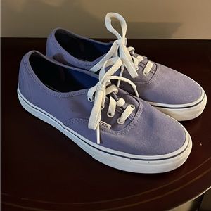Women’s purple Vans, size 7.5. New to excellent condition.